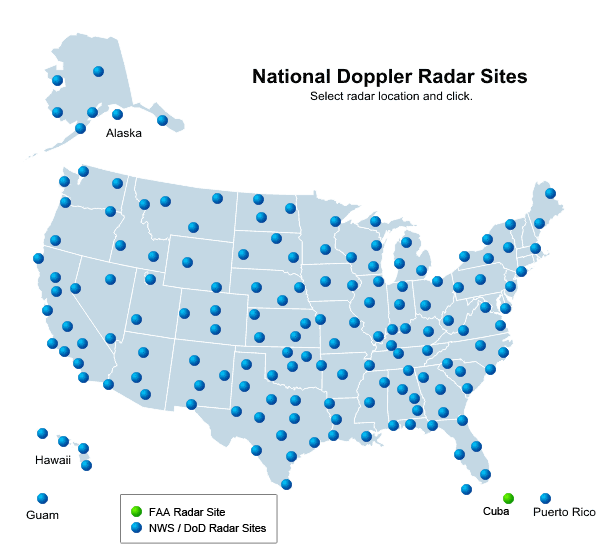 Enhanced version Doppler Radar Sites